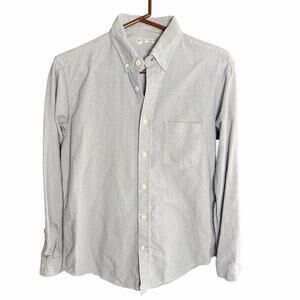 Outlier NYC Button Up Shirt Workwear Men’s Large Blue L/S Casual Preppy Prep